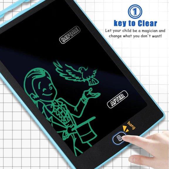 LCD Writing Portable Doodle Drawing Tablet Pad (Multi-Color)