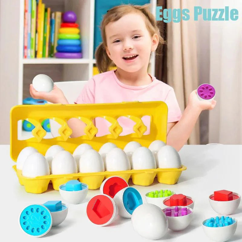 Montessori Multi-Shape Eggs Puzzle Toy