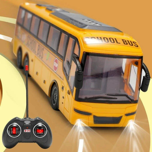 RC School Bus Toy with Sound and Light (Random Color)