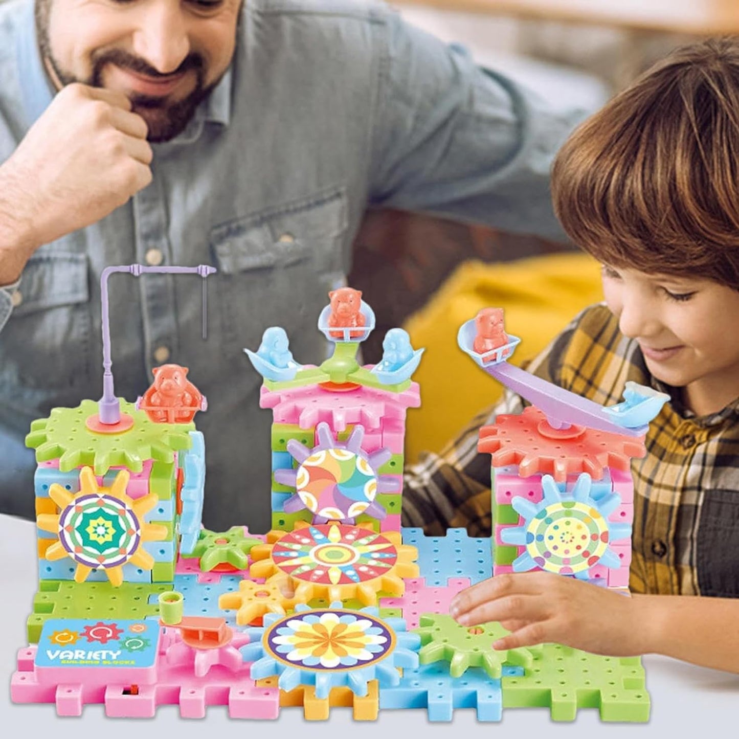 Electric Gear Building Blocks Toy For Kids