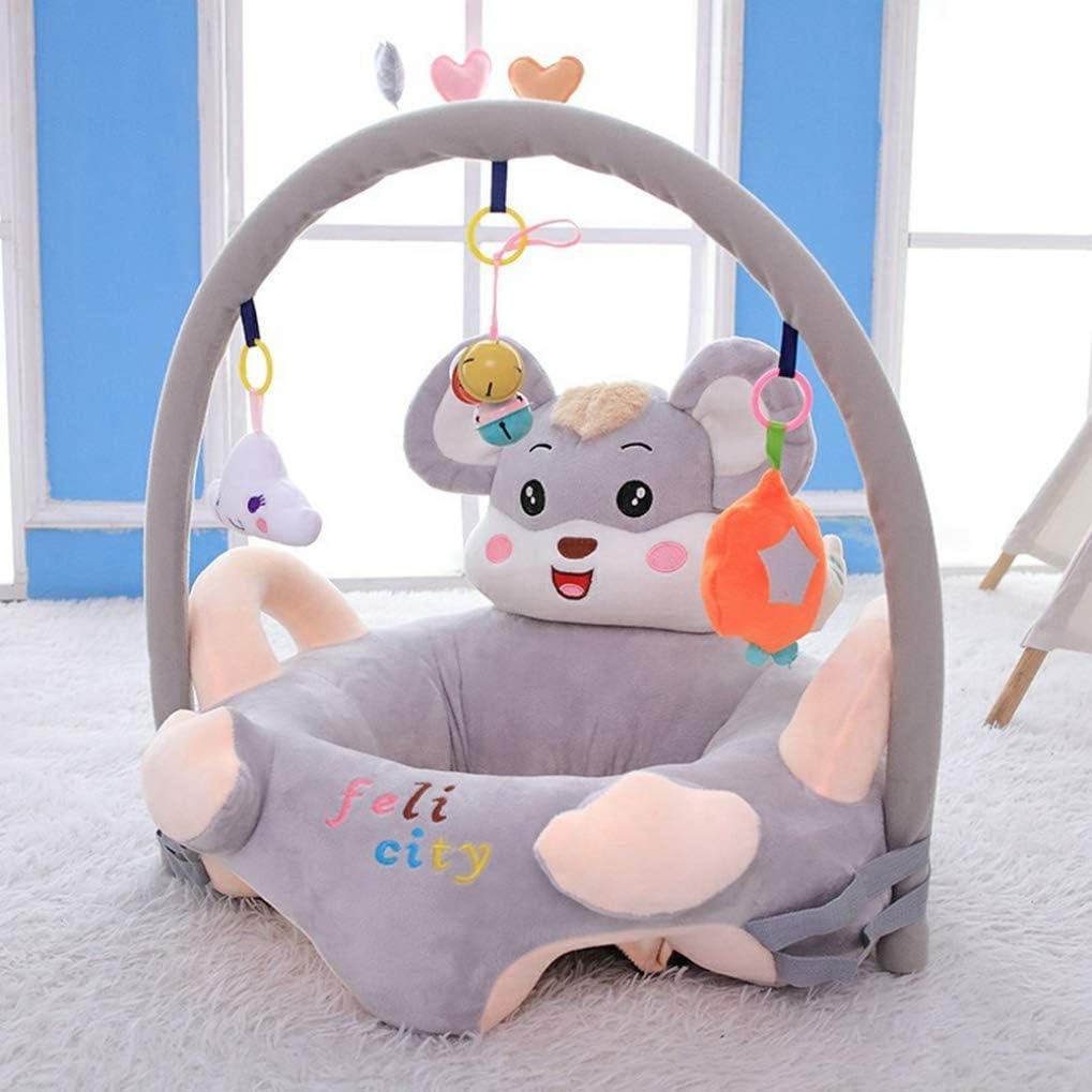 Cute Plush Animal Shape Baby Seat Fitness Rack with Rod