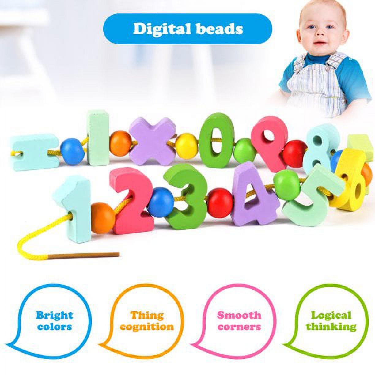 Montessori Educational Rope Wooden Blocks