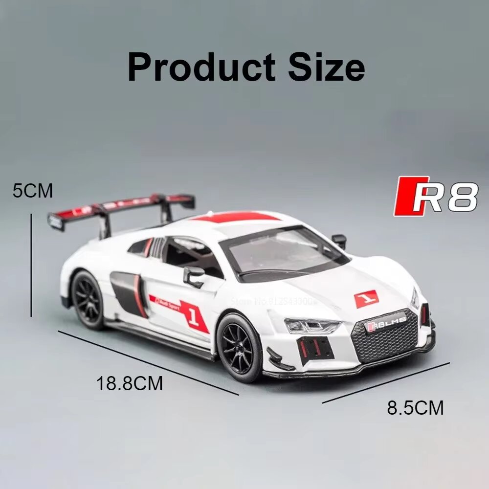 Diecast Model Officially Licensed Audi R8 1/24