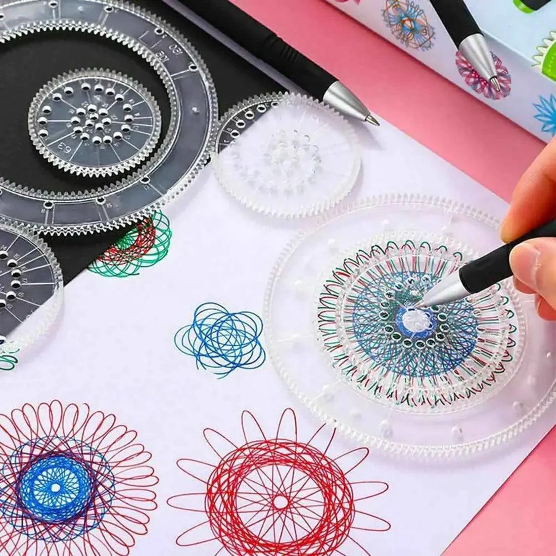 Multi-Functional Spirograph Geometric Ruler for Students