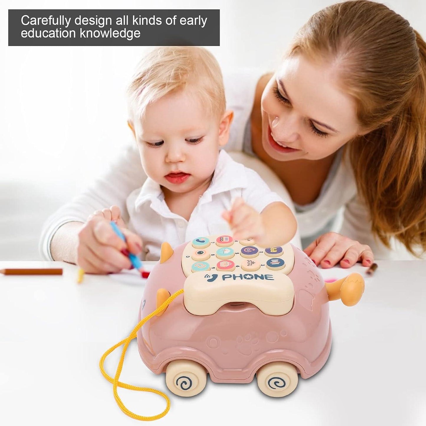 Lightning & Musical Telephone Car Toy