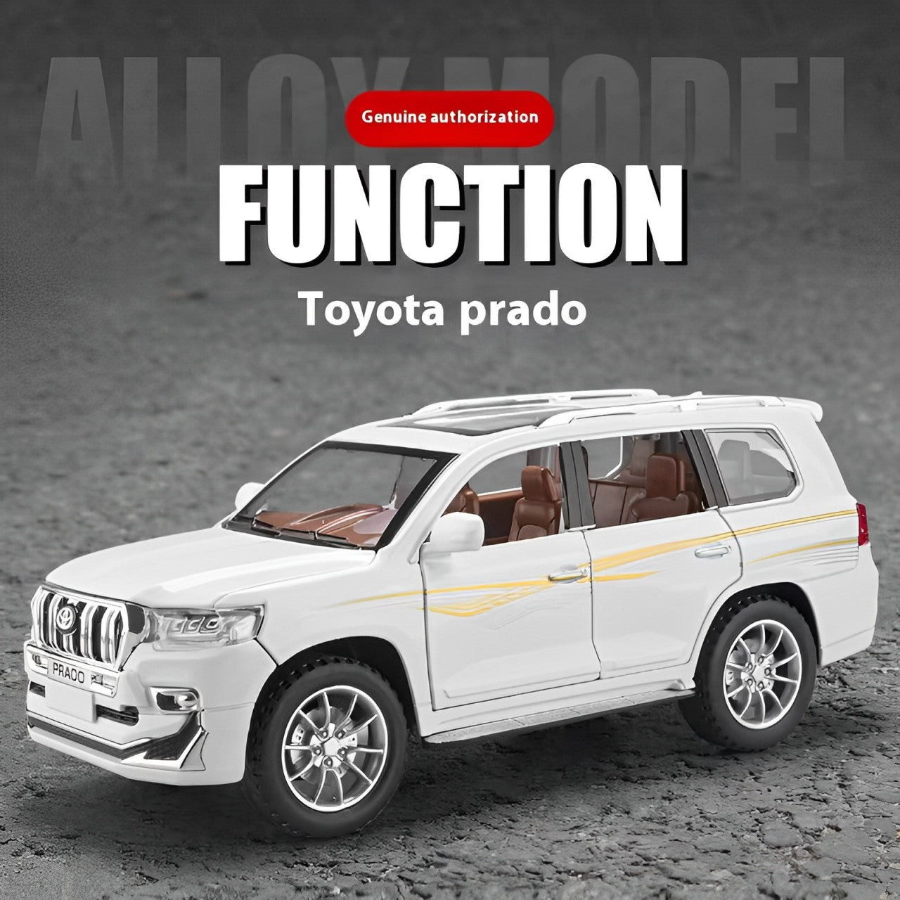 Diecast Model Officially Licensed Toyota Land Cruiser Prado 1/24