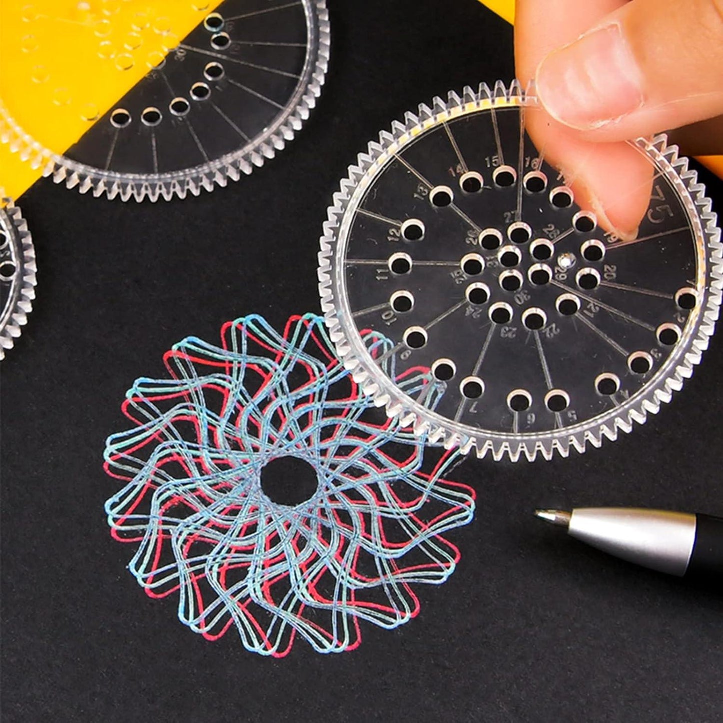 Multi-Functional Spirograph Geometric Ruler for Students