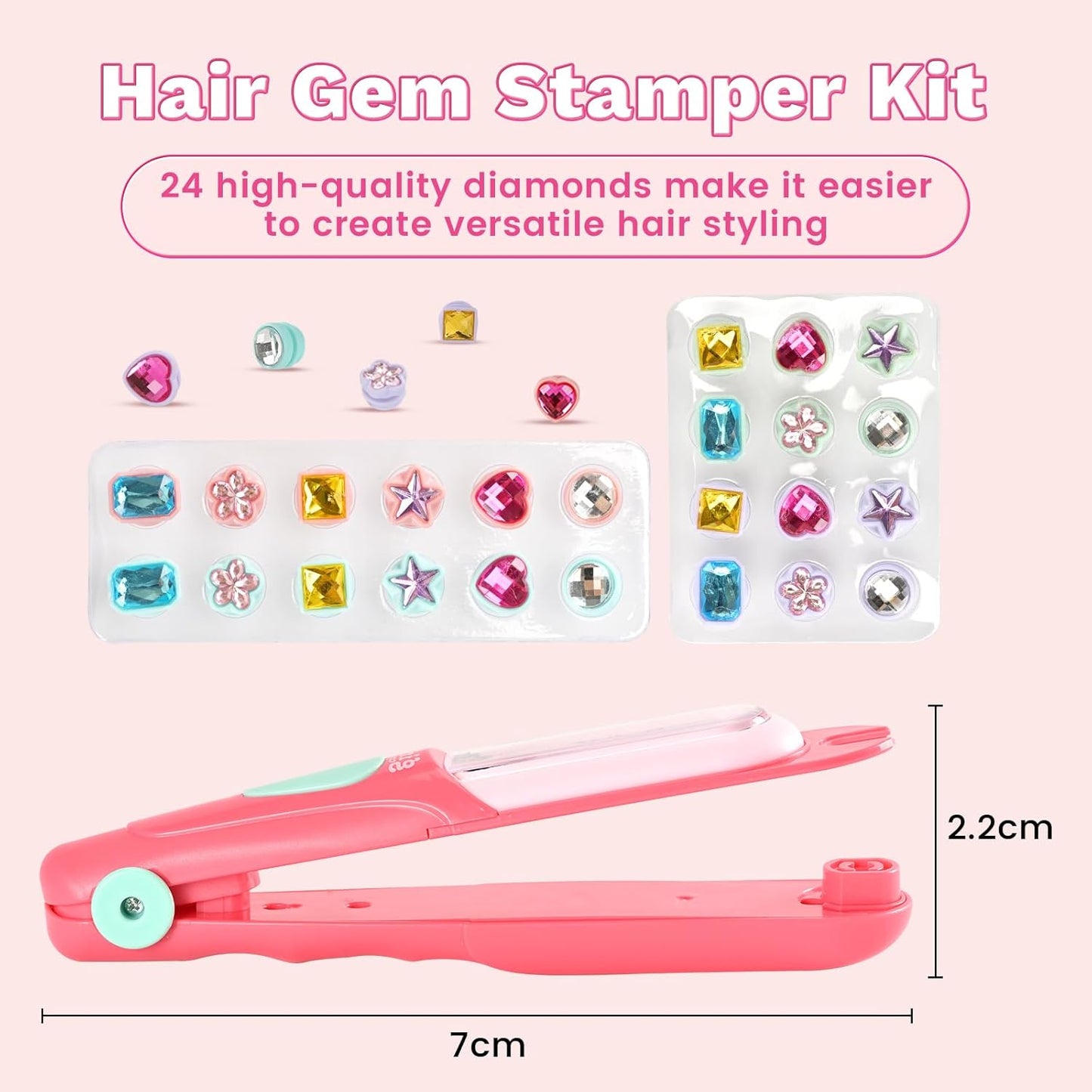 Hair Gem Stamper Kit For Girls