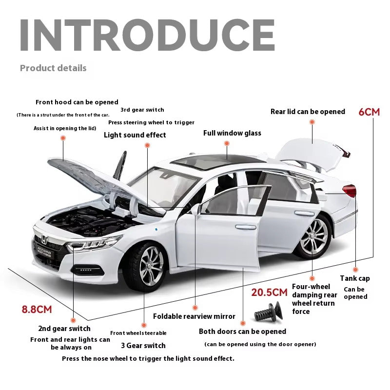 Diecast Model Honda Accord Hybrid 1/24