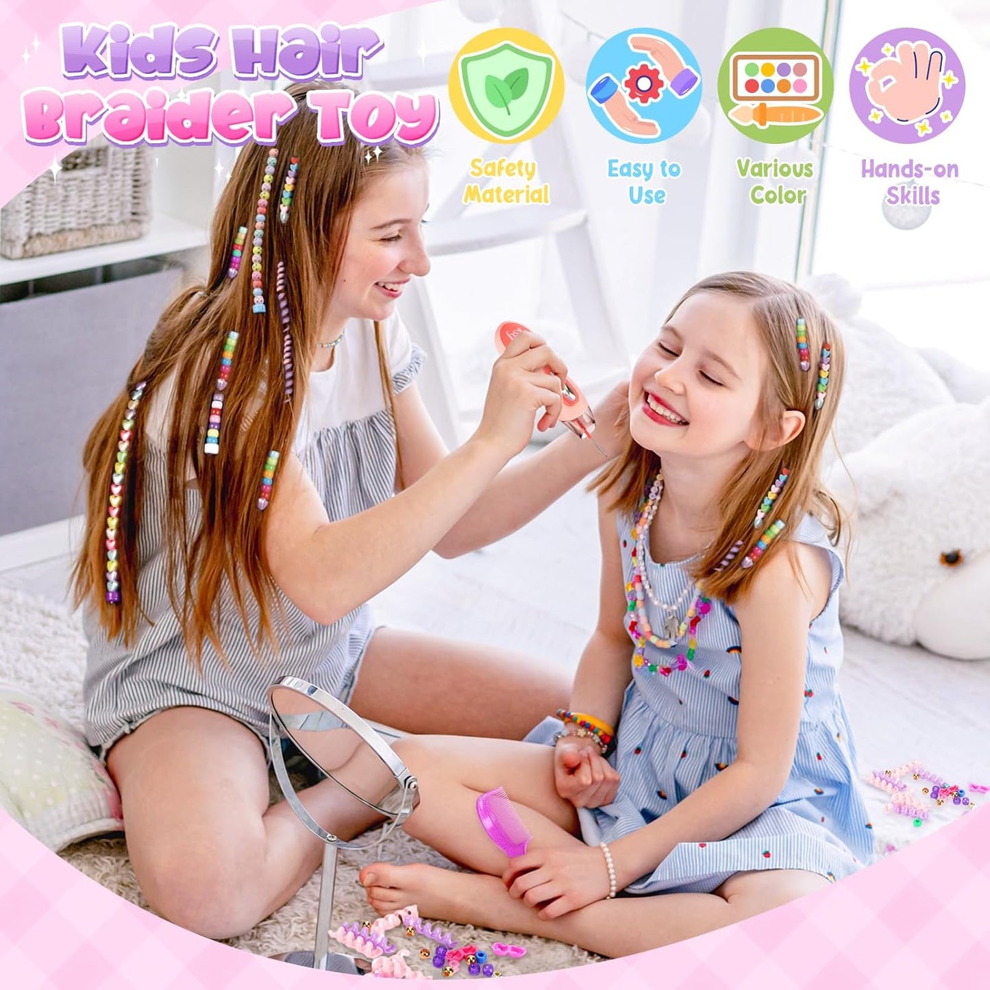 Hair Braiding Beading Kit For Girls