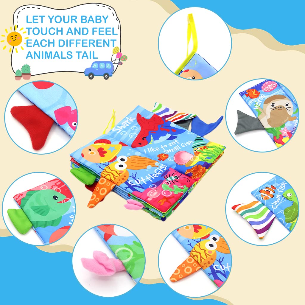 Cute Ocean Theme Soft Fabric Tale Book