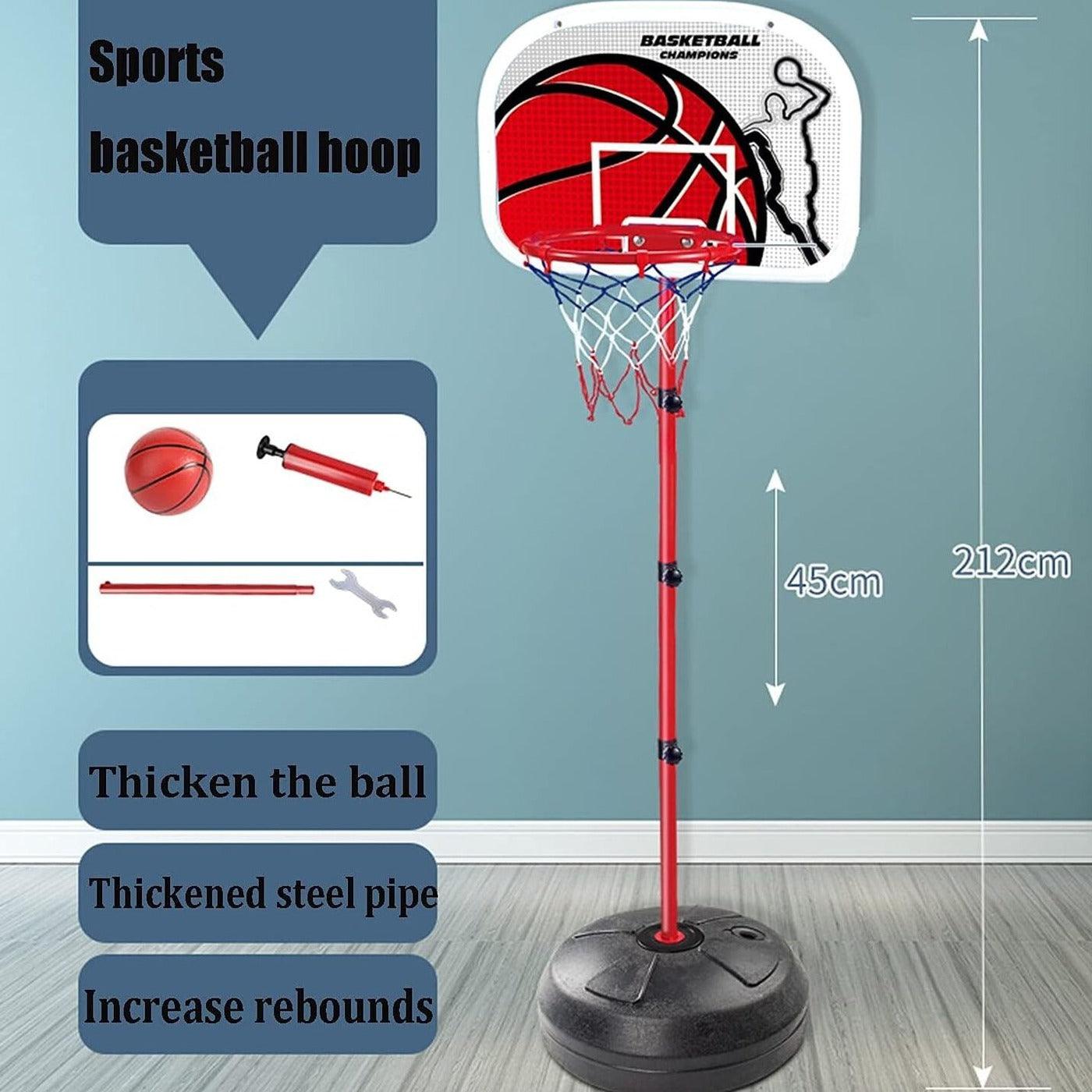 Children's Height Adjustable Basketball Stand Indoor Activity Toy