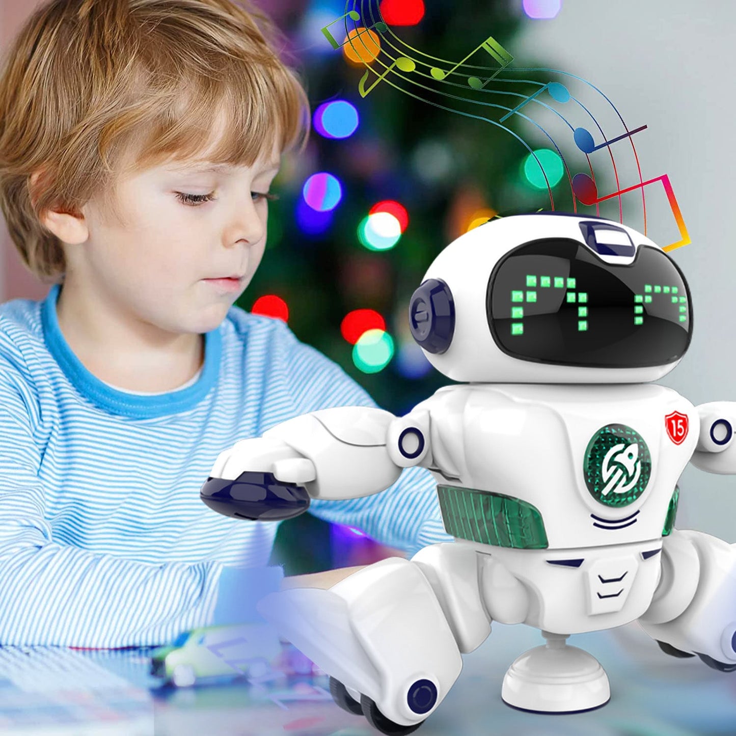 Lighting & Musical Rotating Electric Robot Toy