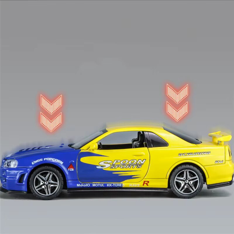 Diecast Model Nissan GTR R34 Skyline 1/32