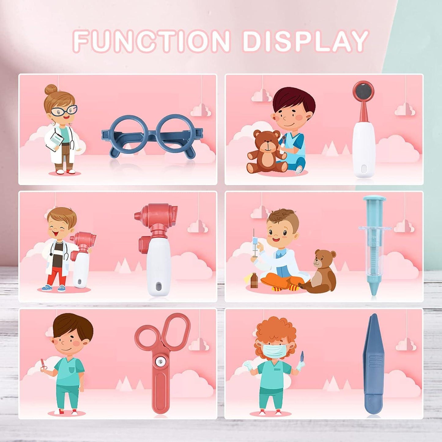 Early Education Mini Medical Doctor Set 28 Pcs For Kids