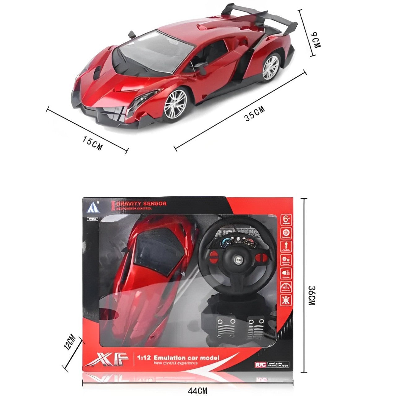 Pedal Steering Wheel Gravity Induction Drift RC Car