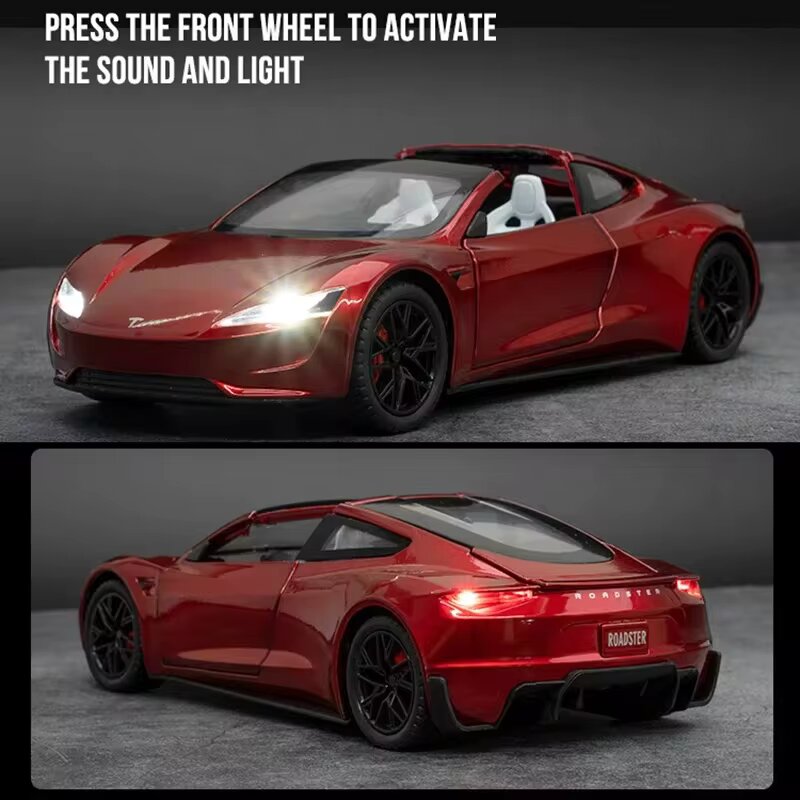 Diecast Model Tesla Roadster 1/24