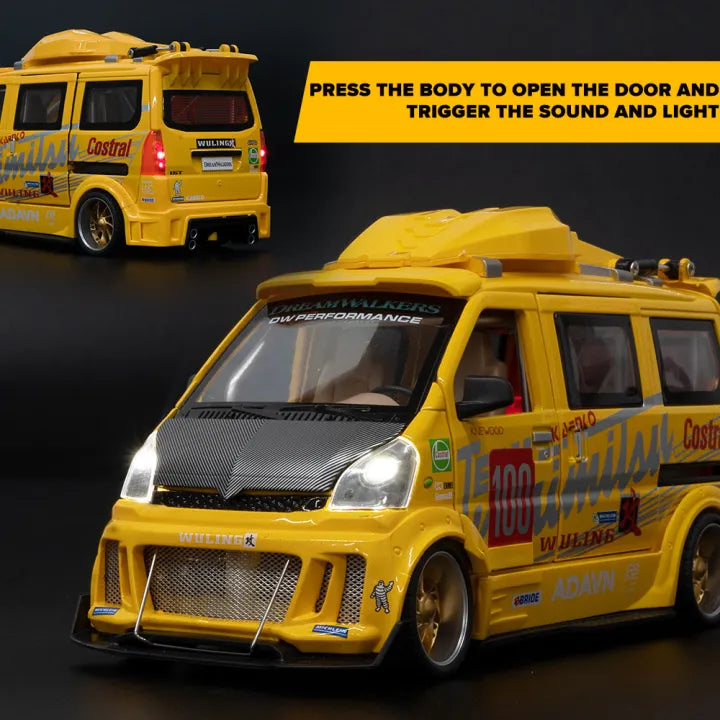 Diecast Model Modified Wuling Hongguang 1/24