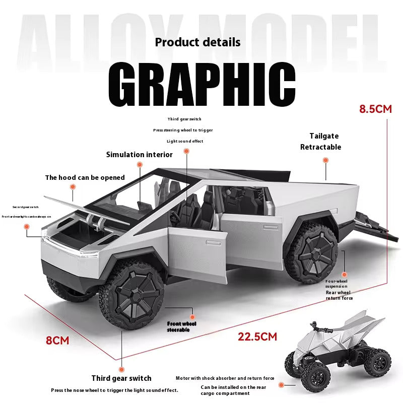 Diecast Model Tesla Cyber Truck 1/24
