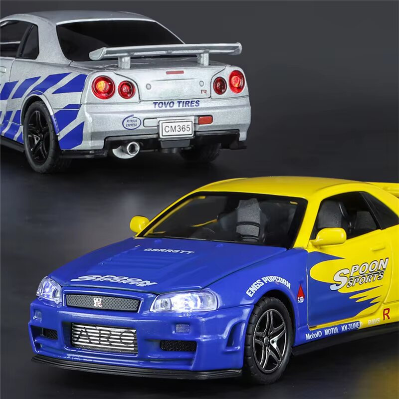 Diecast Model Nissan GTR R34 Skyline 1/32