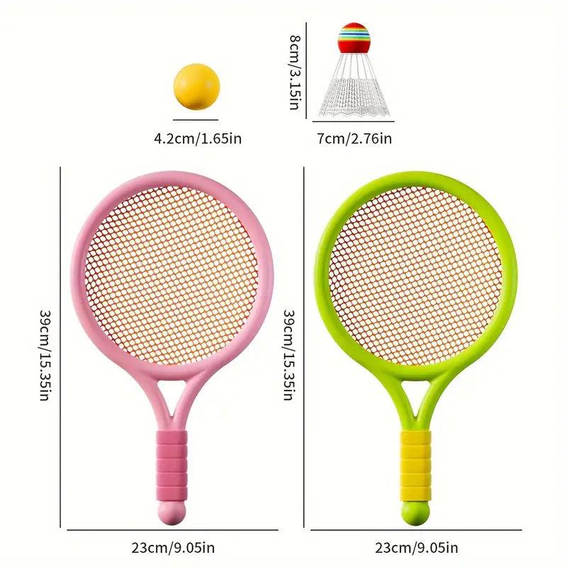 Soft Tennis Badminton Racket Set For Kids