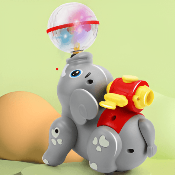 Lightning & Musical Cute 360 Degree Rotate Elephant Toy