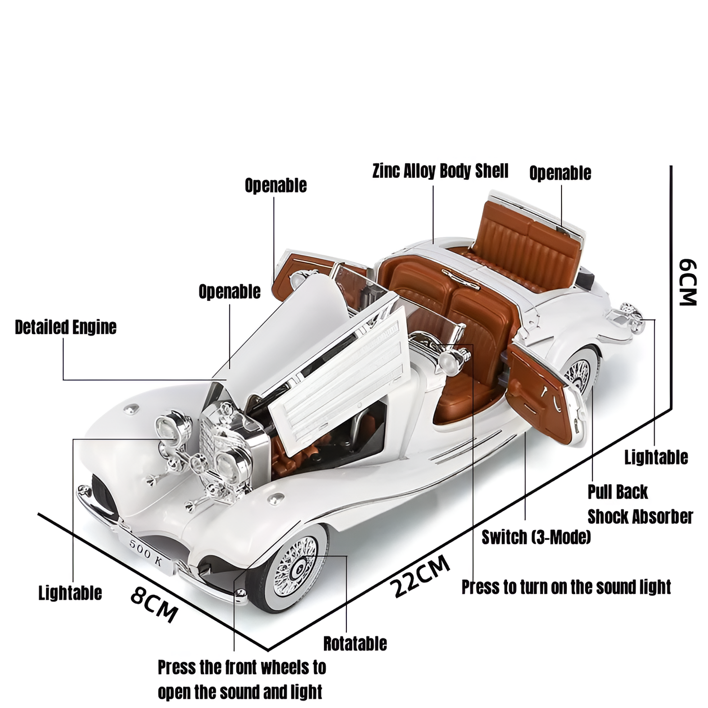 Diecast Model Mercedes Bans 500k