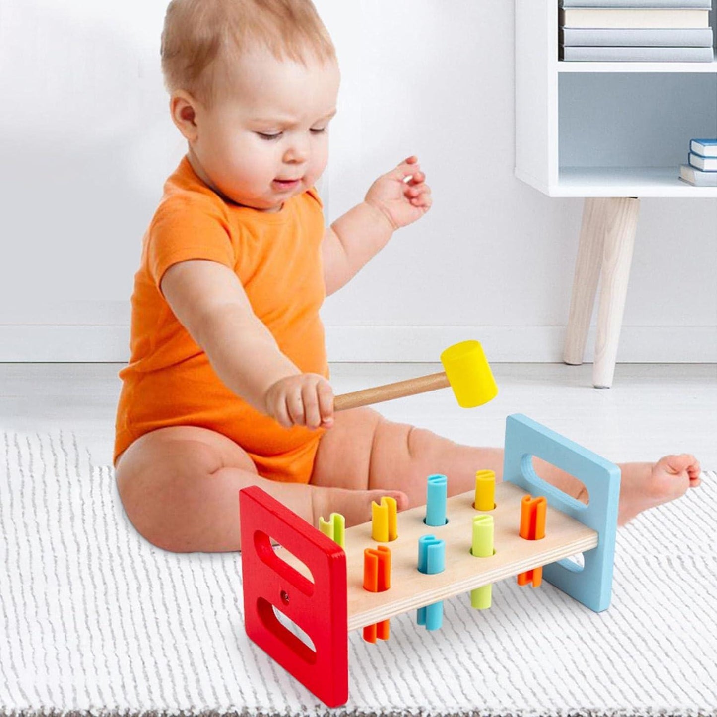 Montessori Soft Head Hammer Punch Toy For Kids