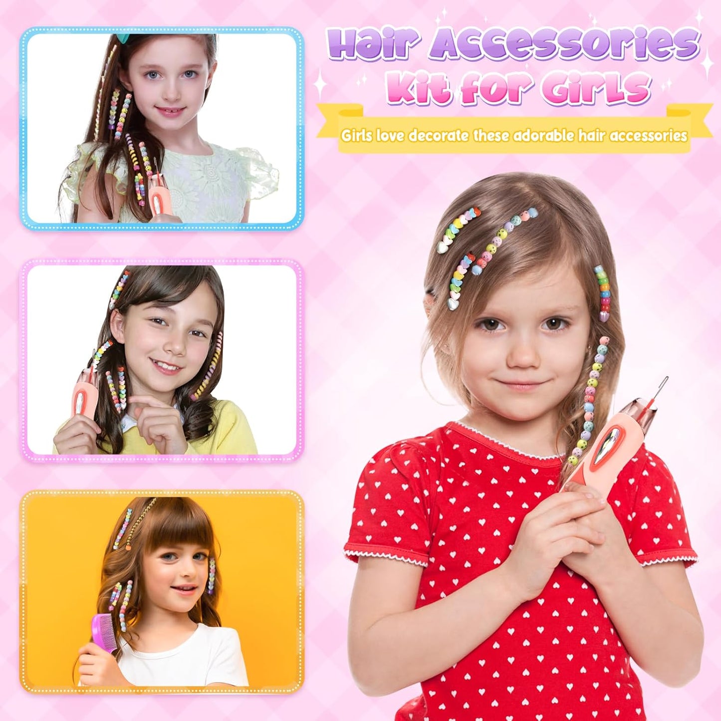 Hair Braiding Beading Kit For Girls