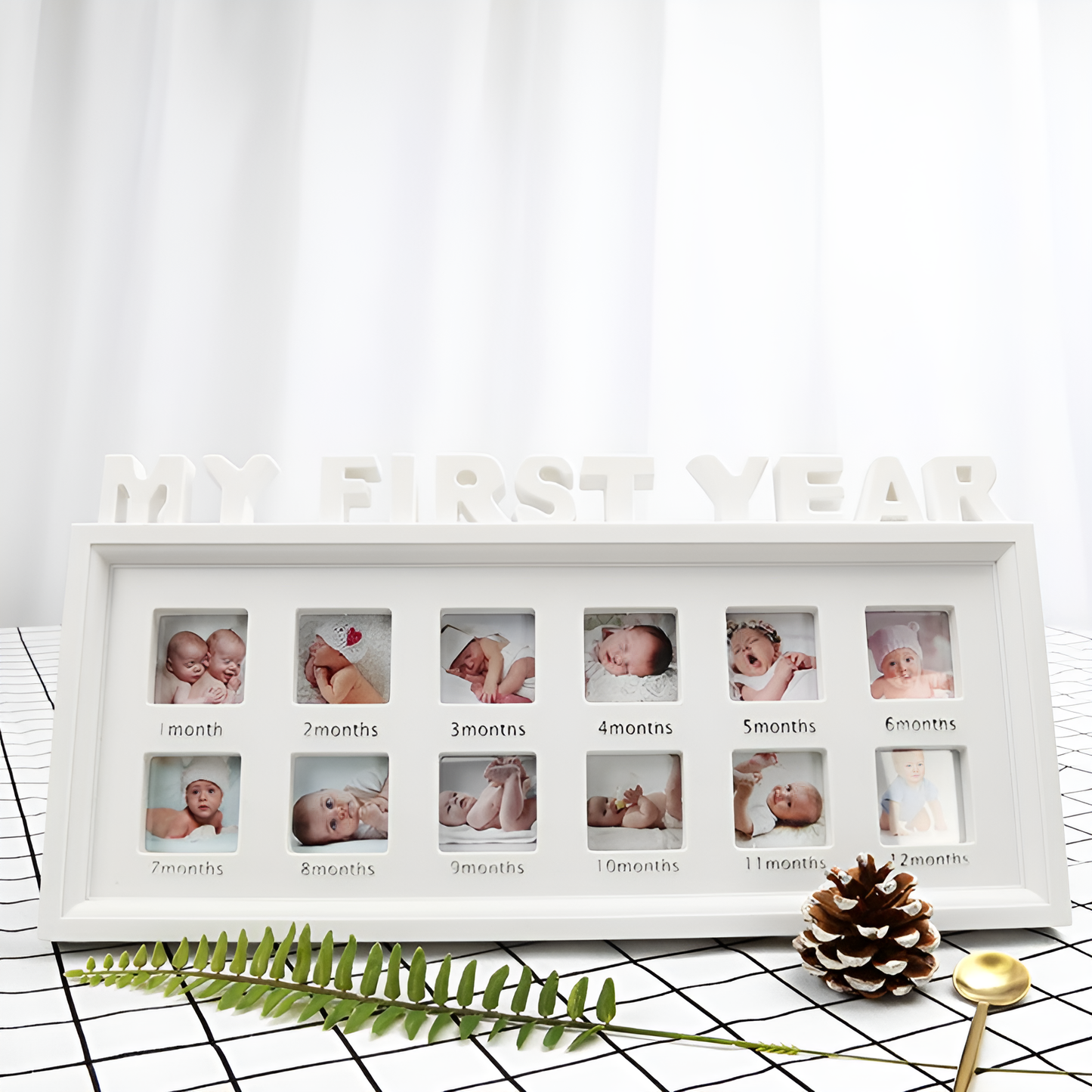 First Year Baby Picture Frame For Memories