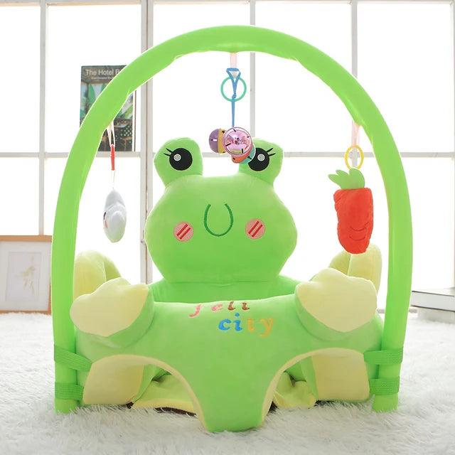 Cute Plush Animal Shape Baby Seat Fitness Rack with Rod