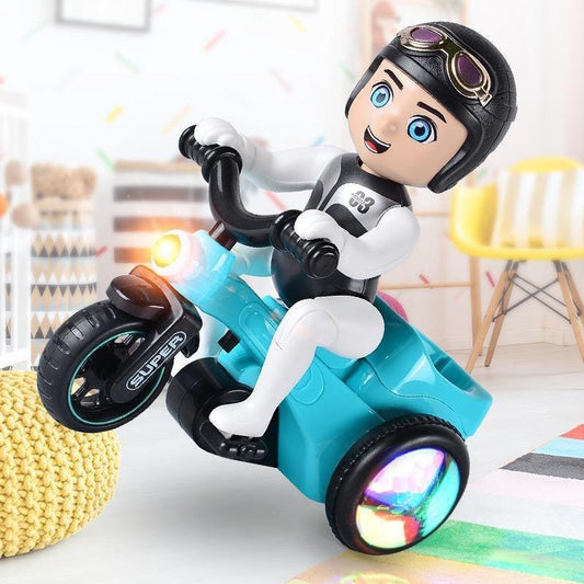 Lightning & Musical Stunt Bike Tricycle Toy