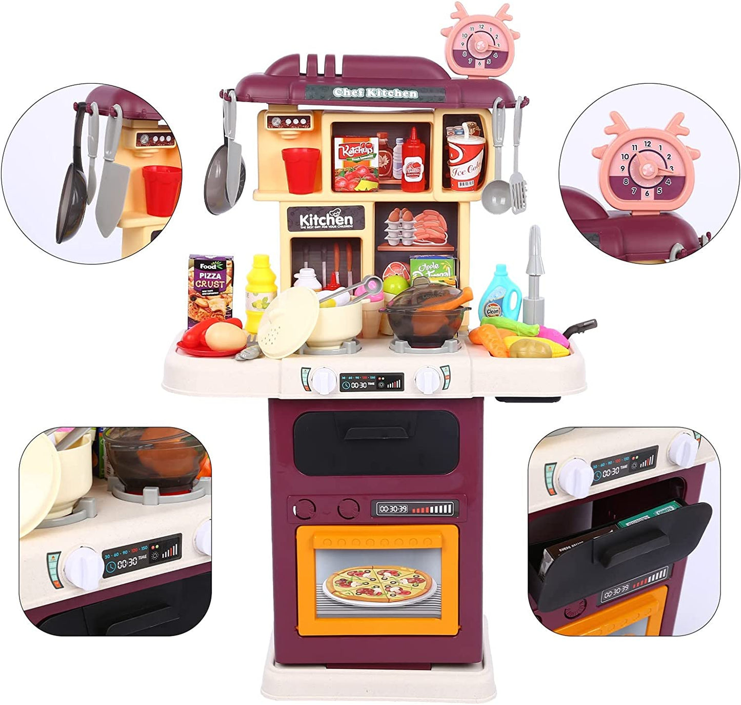 Kitchen Role Cooking Play Set (43 Pcs)