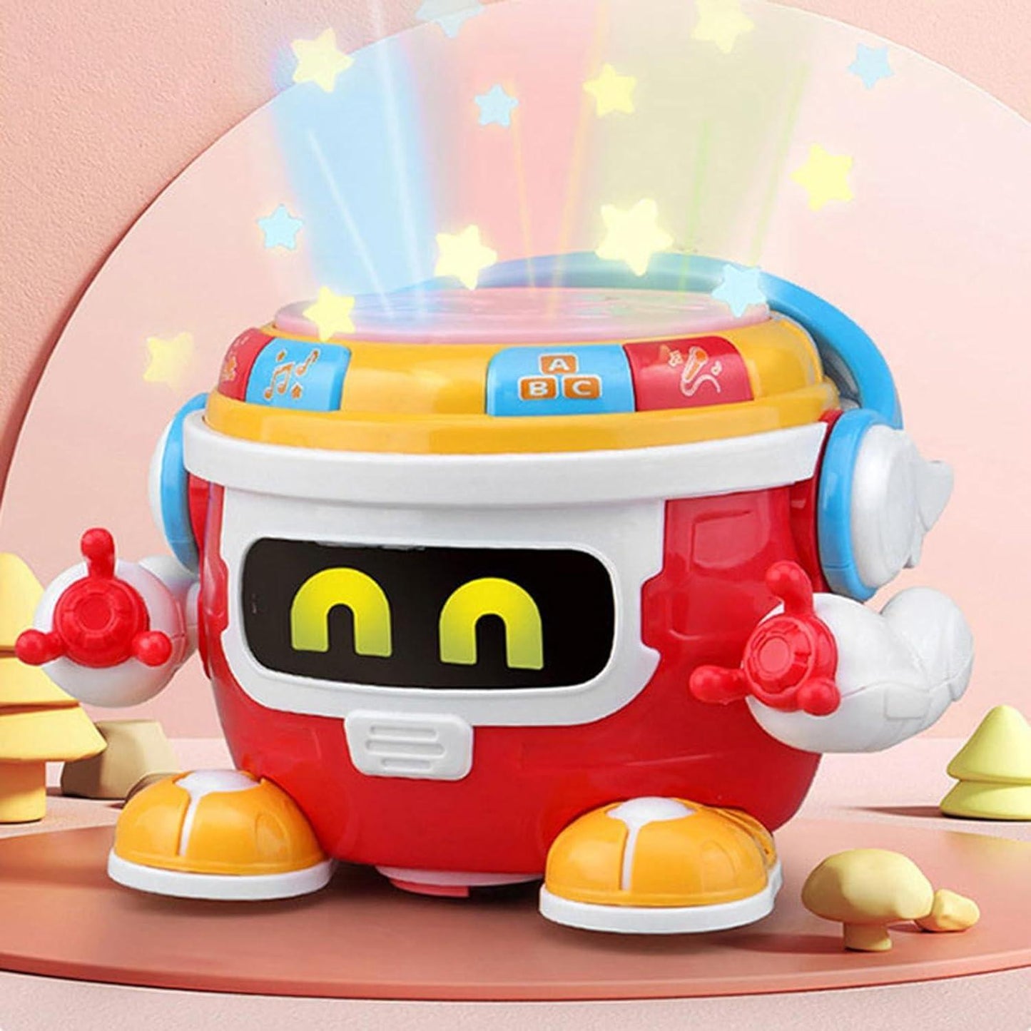 Lightning & Musical Drum Robot For Kids