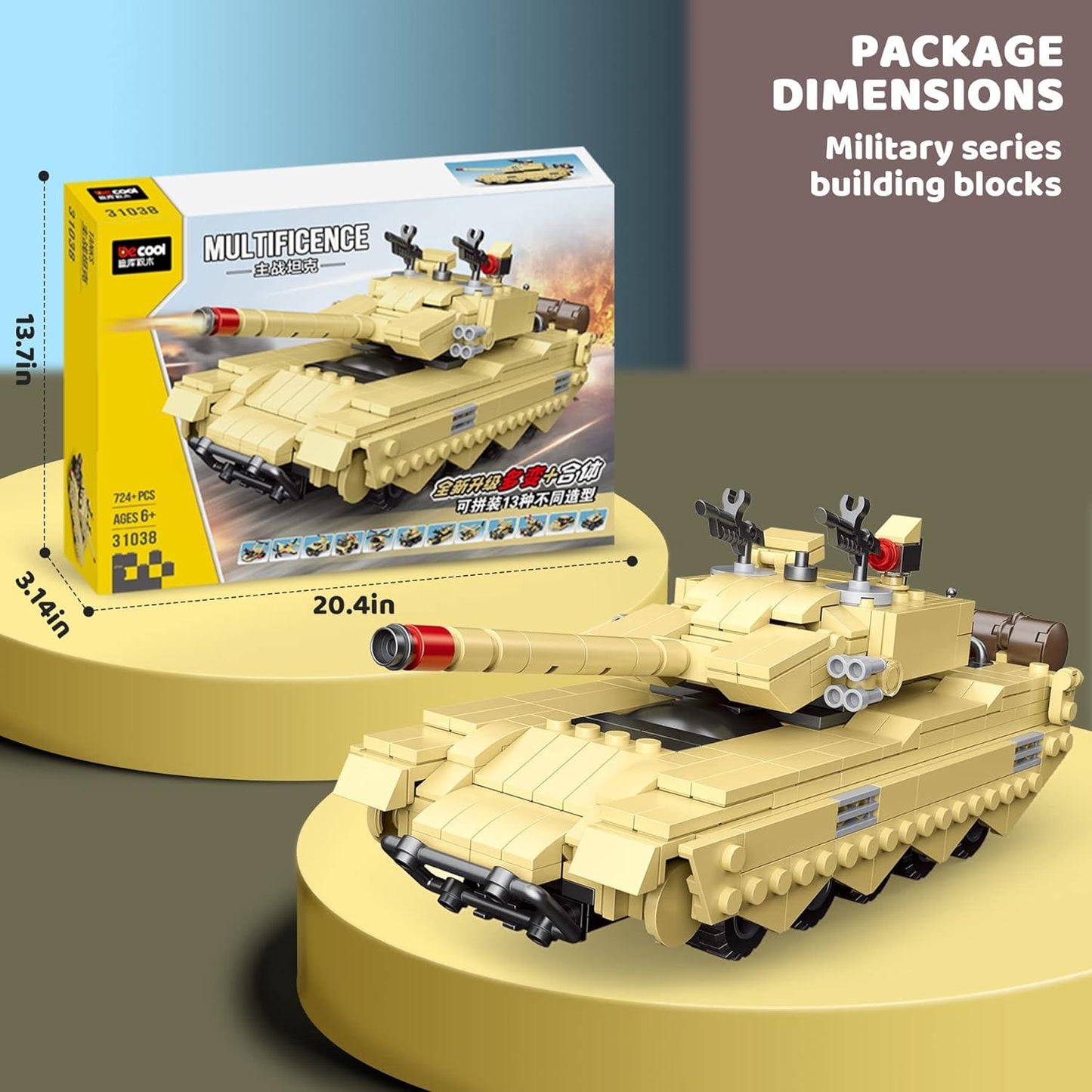 Architect Tanker Building Blocks (724 Pcs)