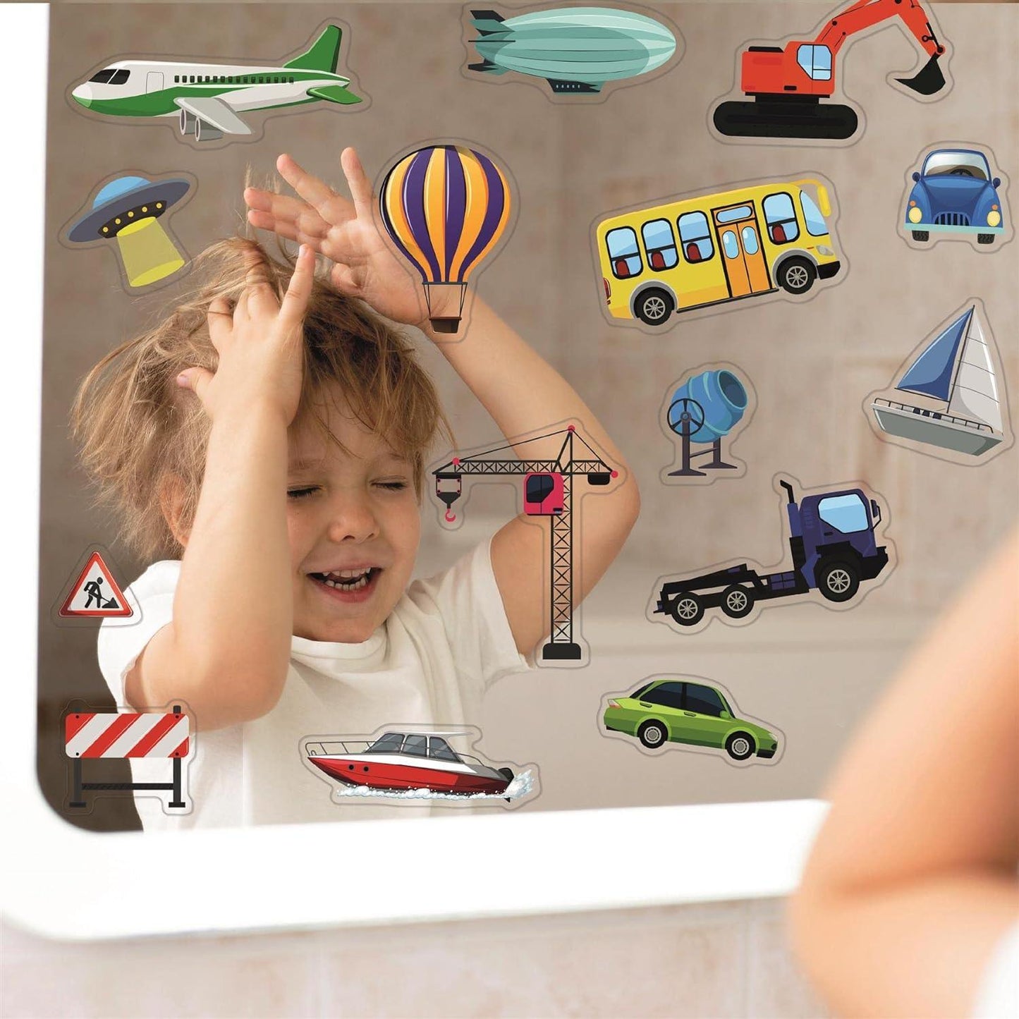 Fun Learning Reusable Sticker Book For Kids (Vehicles)