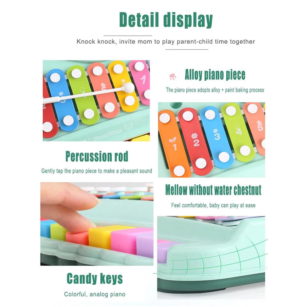 2 in 1 Baby Xylophone Piano Musical Toy For Kids