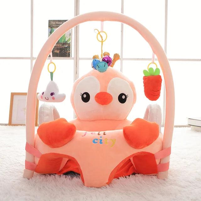 Cute Plush Animal Shape Baby Seat Fitness Rack with Rod