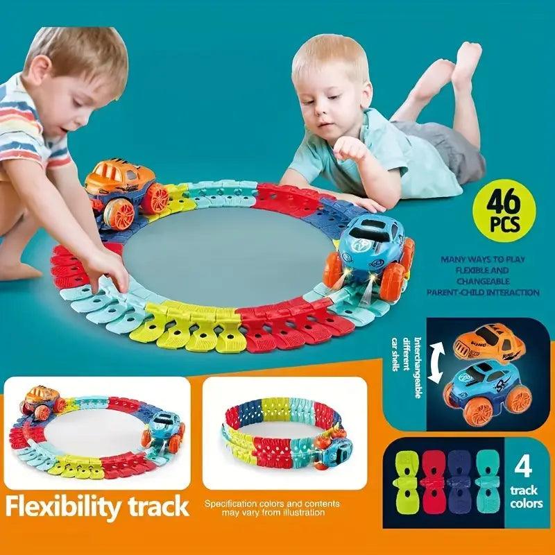 Variable Flexible Track Racing Car Toy For Kids