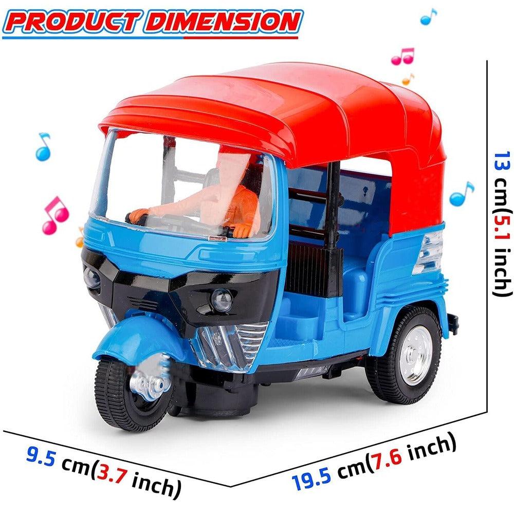 Lights & Music Auto Rickshaw Tricycle Toy