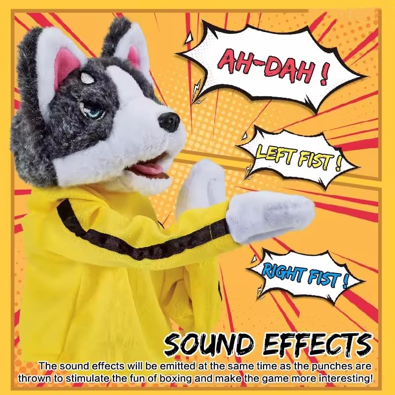 Funny Husky Boxing Hand Puppet