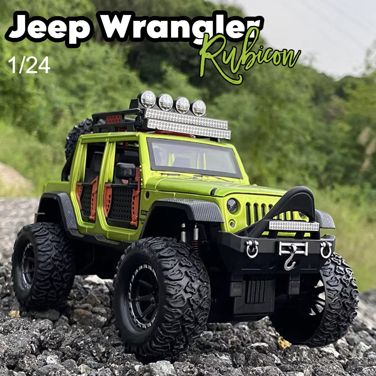 Diecast Model Jeep Wrangler Rubicon 1/24