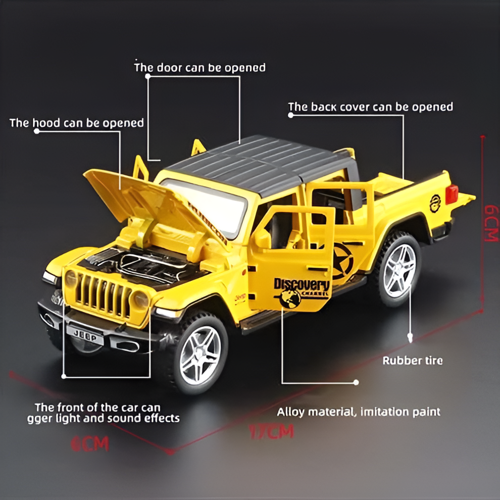 Diecast Model Rubicon Wrangler Gladiator 1/32