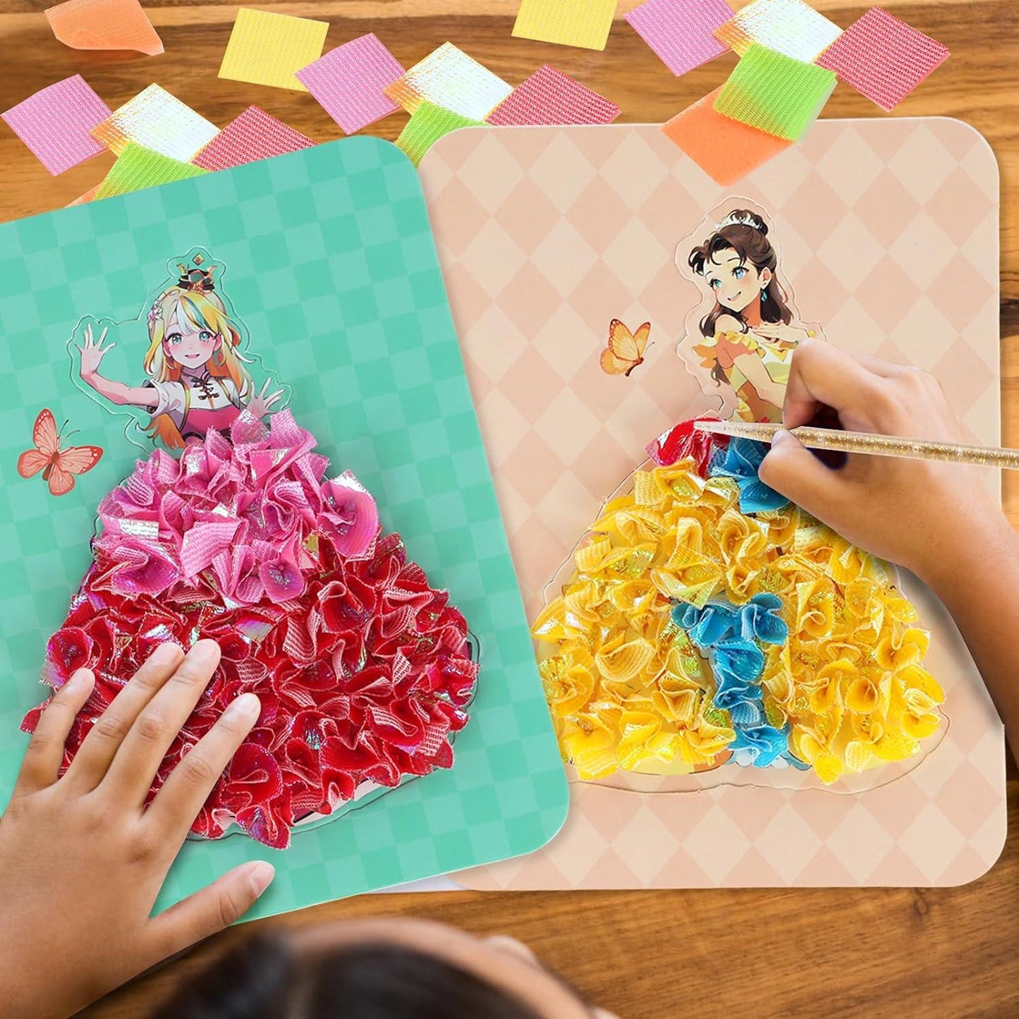 DIY Princess Dress-Up Poke Art Toy