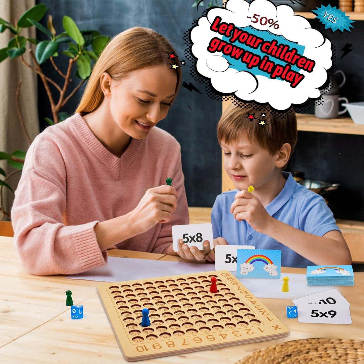 Multiplication Wooden Educational Board