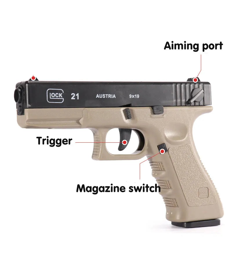 Automatic Shell Ejection Soft Bullet Glock