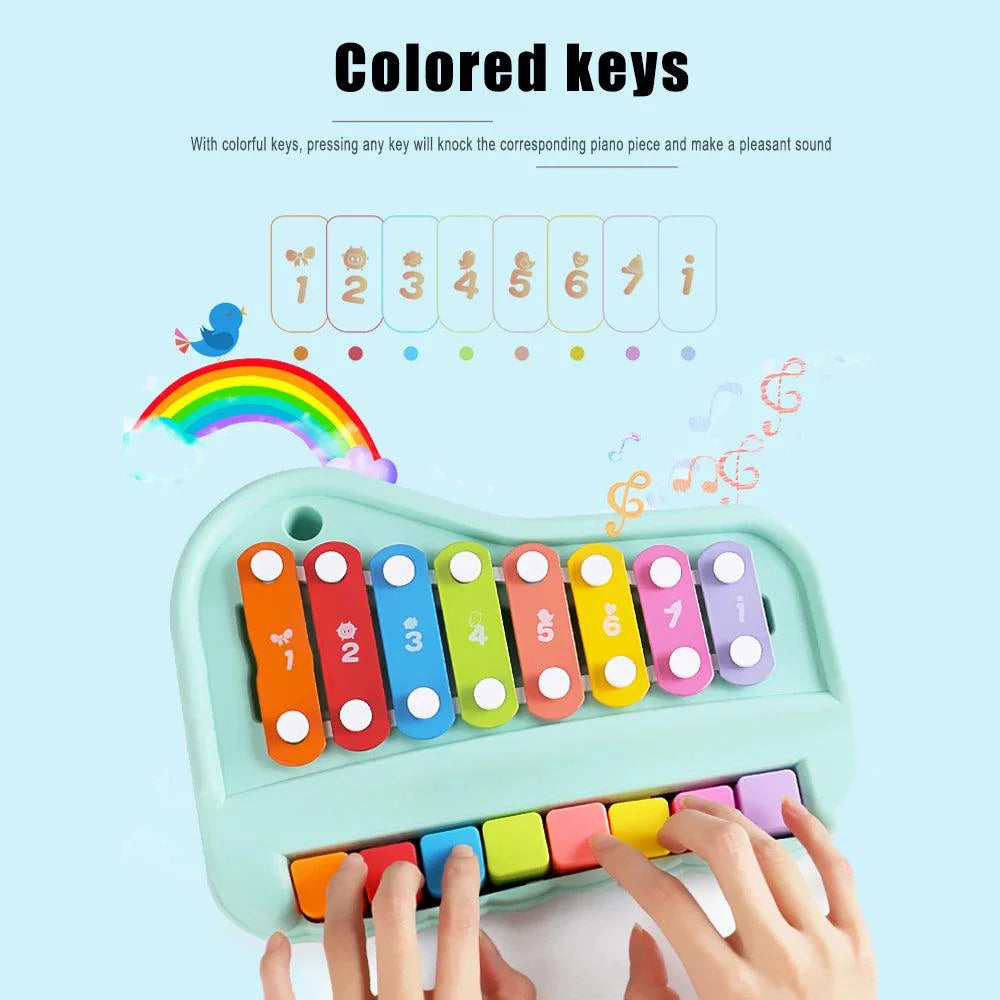 2 in 1 Baby Xylophone Piano Musical Toy For Kids