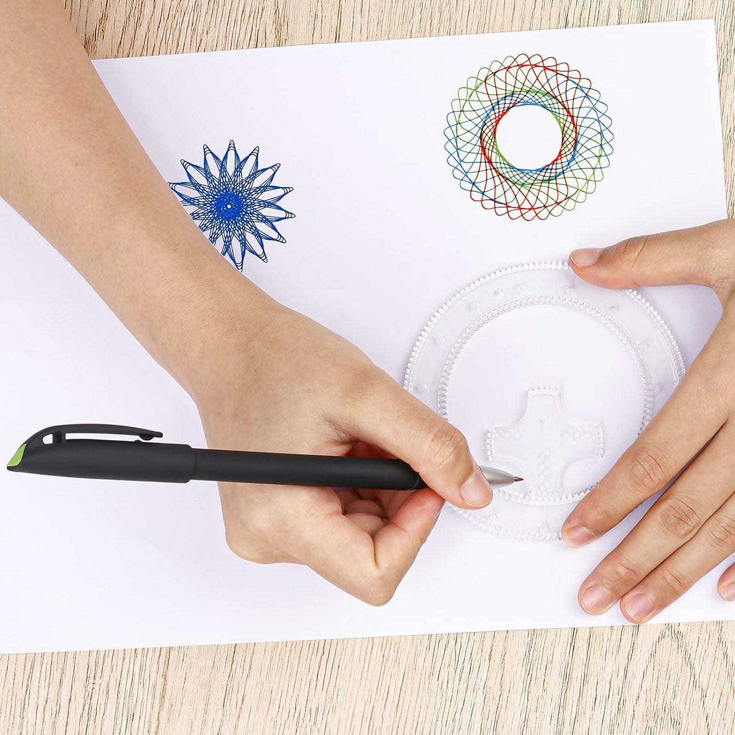 Multi-Functional Spirograph Geometric Ruler for Students