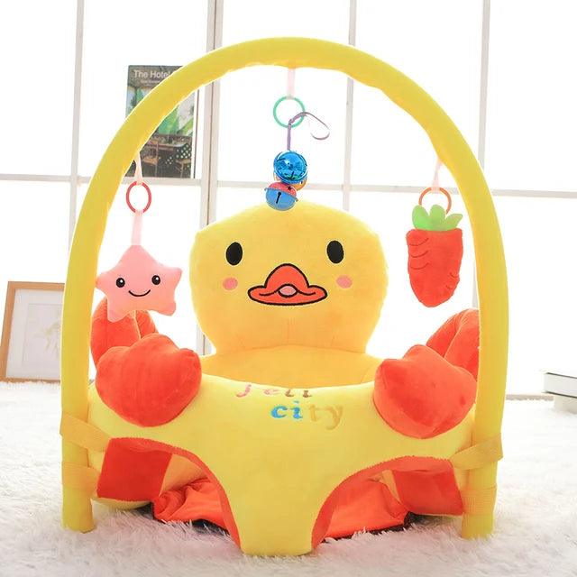 Cute Plush Animal Shape Baby Seat Fitness Rack with Rod