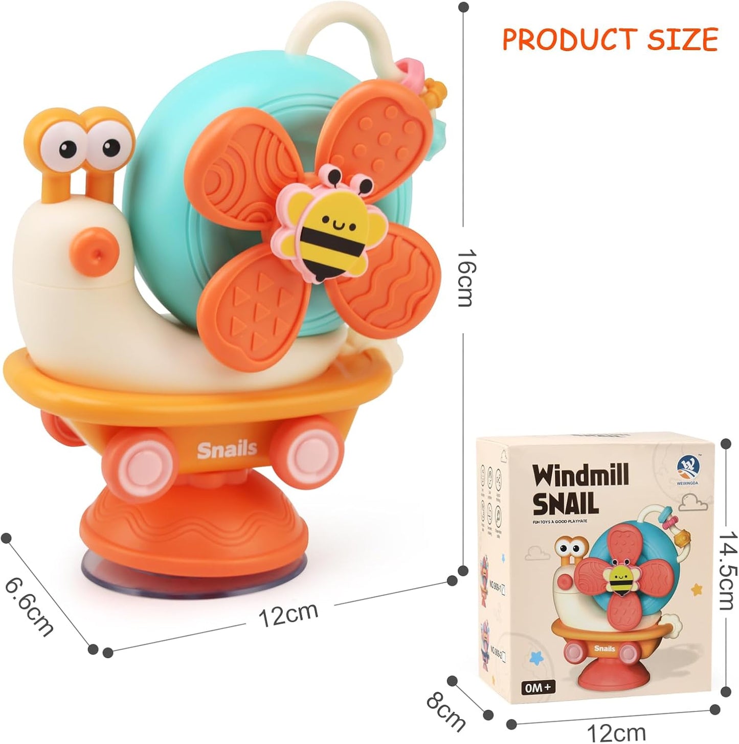 Windmill Snail Spinner Sensory Toy